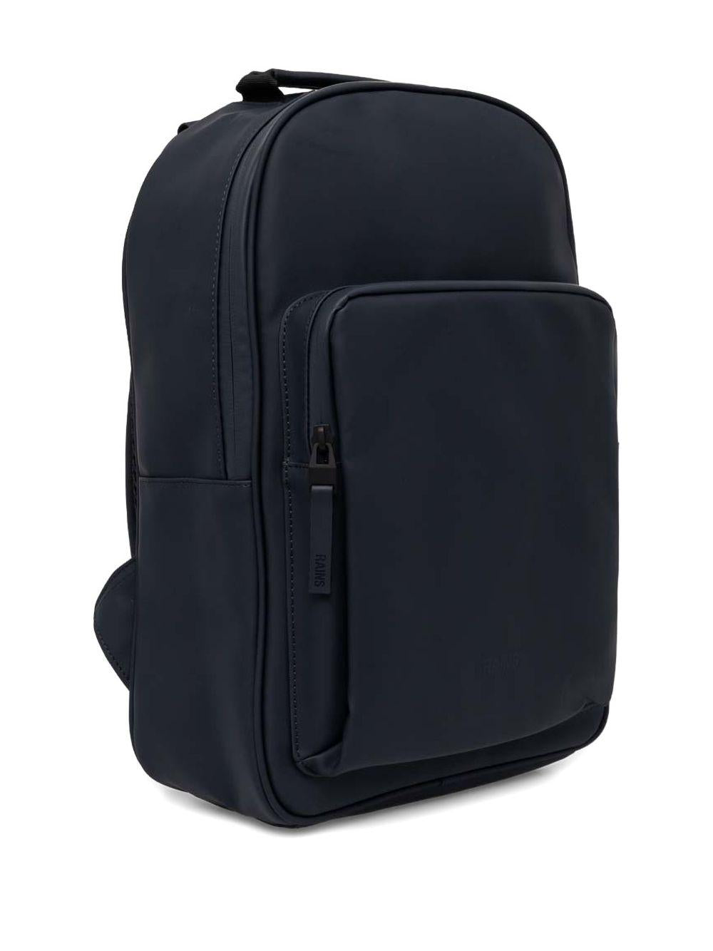 Zaino blu navy Book Daypack grande con zip 