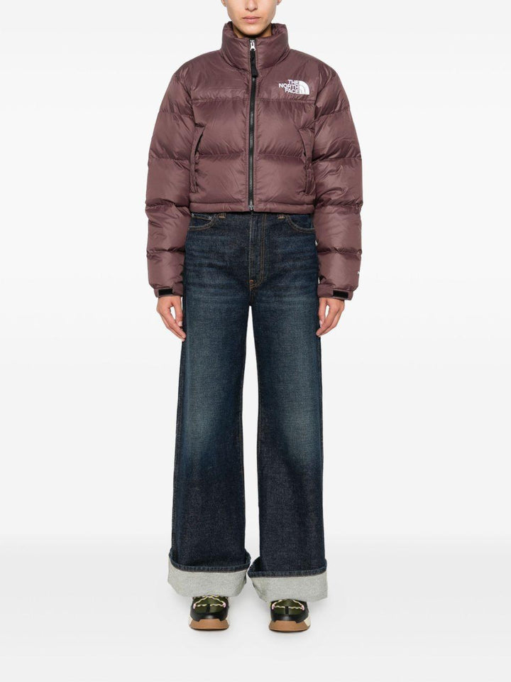 Piumino Nuptse marrone 