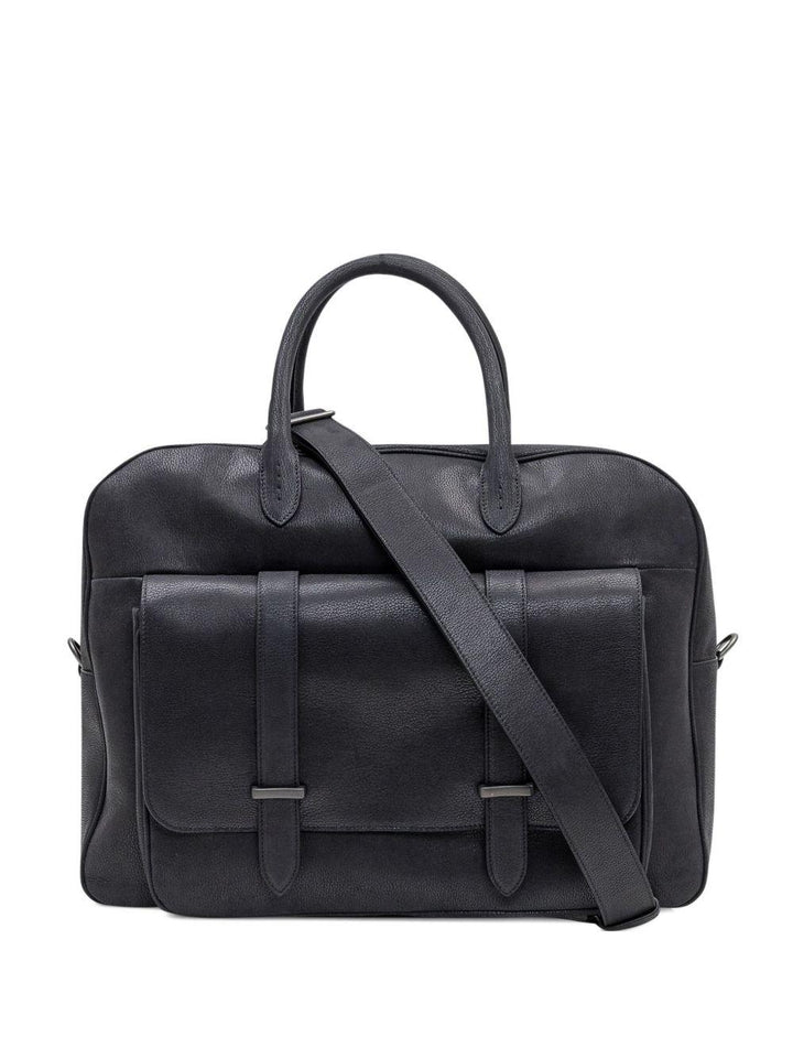 Borsa tote Jones nera con battente 