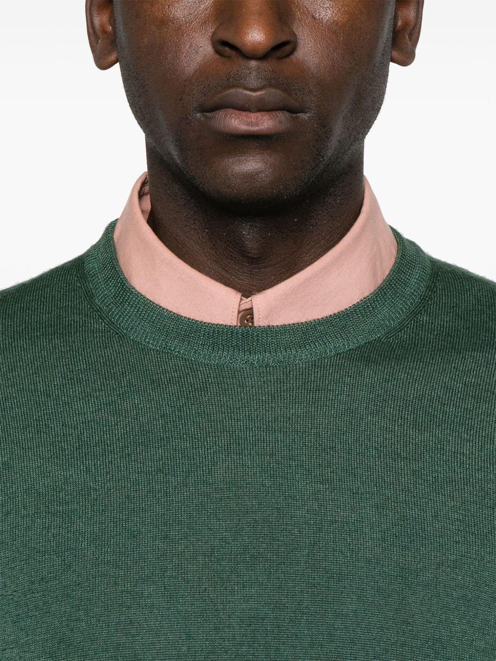Maglione in lana verde 