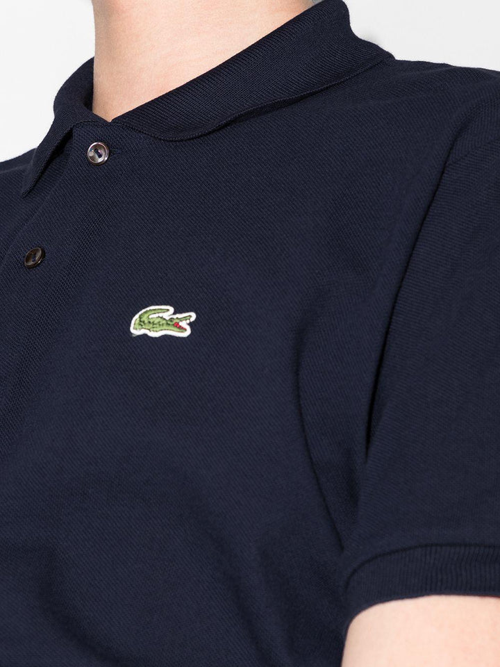 Polo blu navy con applicazione coccodrillo 