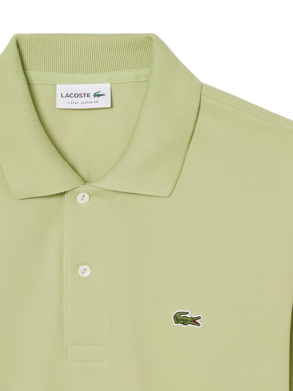 Polo verde acido con logo 