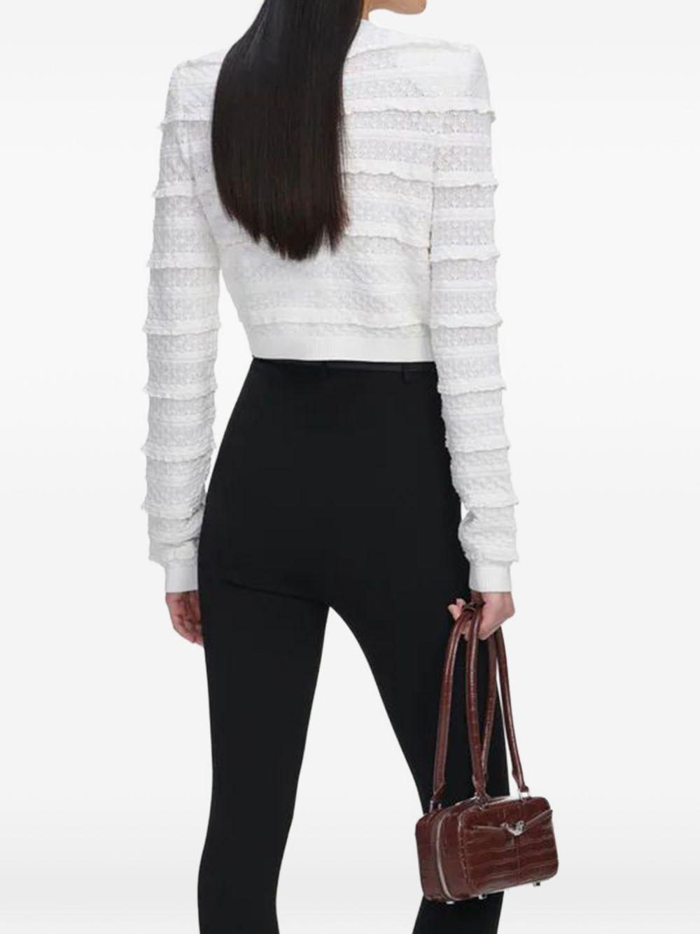 Cardigan con lavorazione 