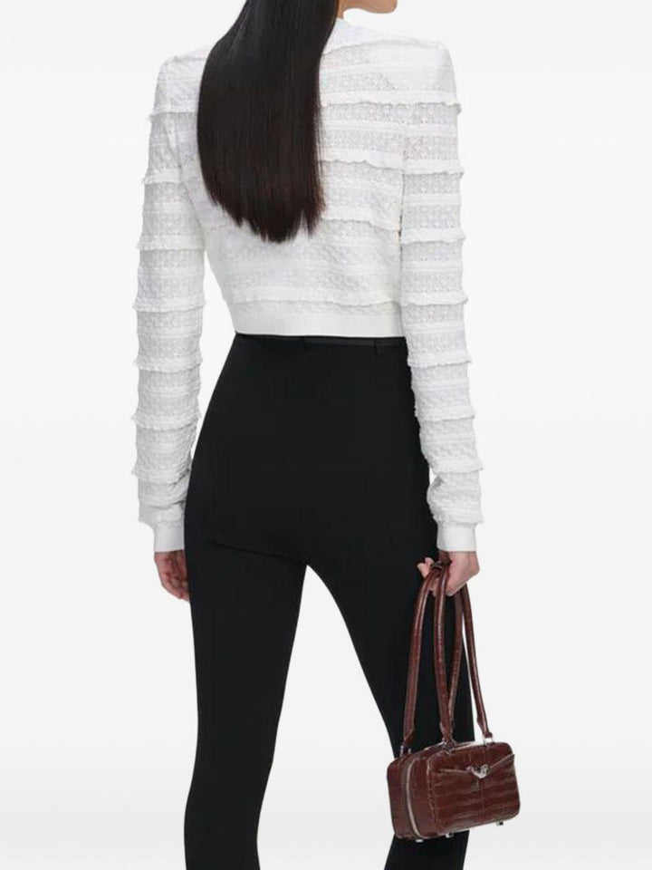 Cardigan con lavorazione 