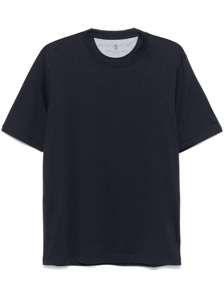 T-shirt girocollo blu navy 