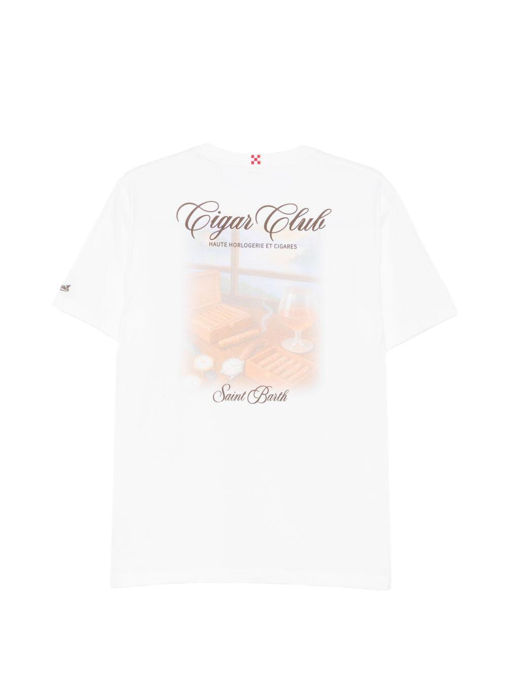 T-shirt bianca con stampa 