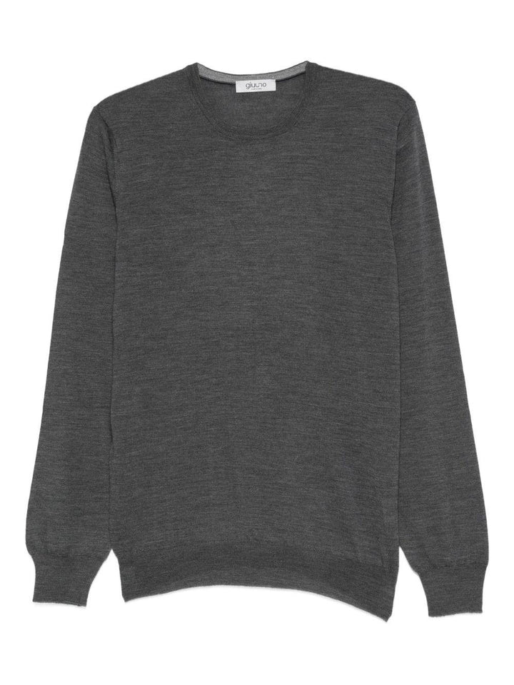 Maglione girocollo grigio 