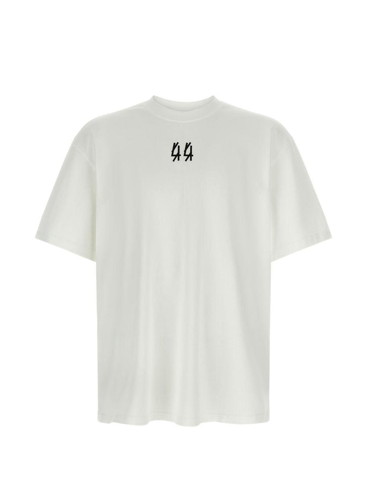 T-shirt white/black con stampa 