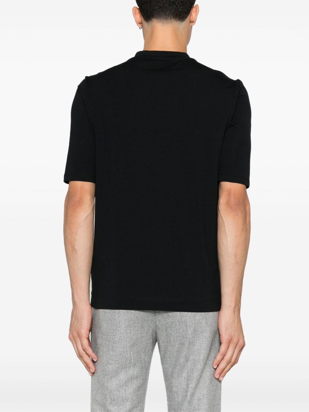 T-shirt girocollo nero 