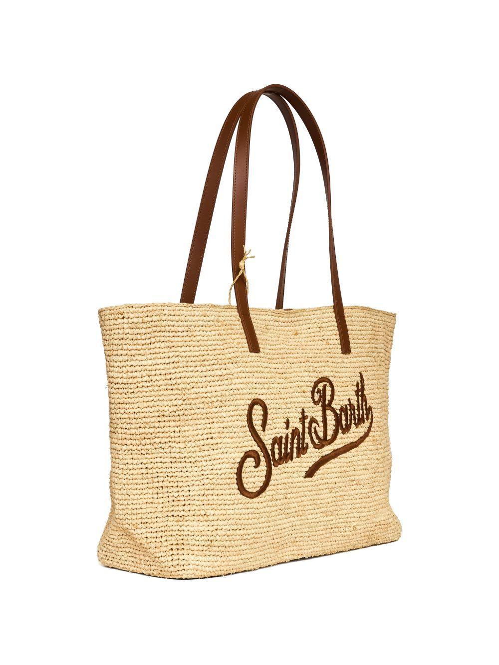 Borsa in rafia con logo 