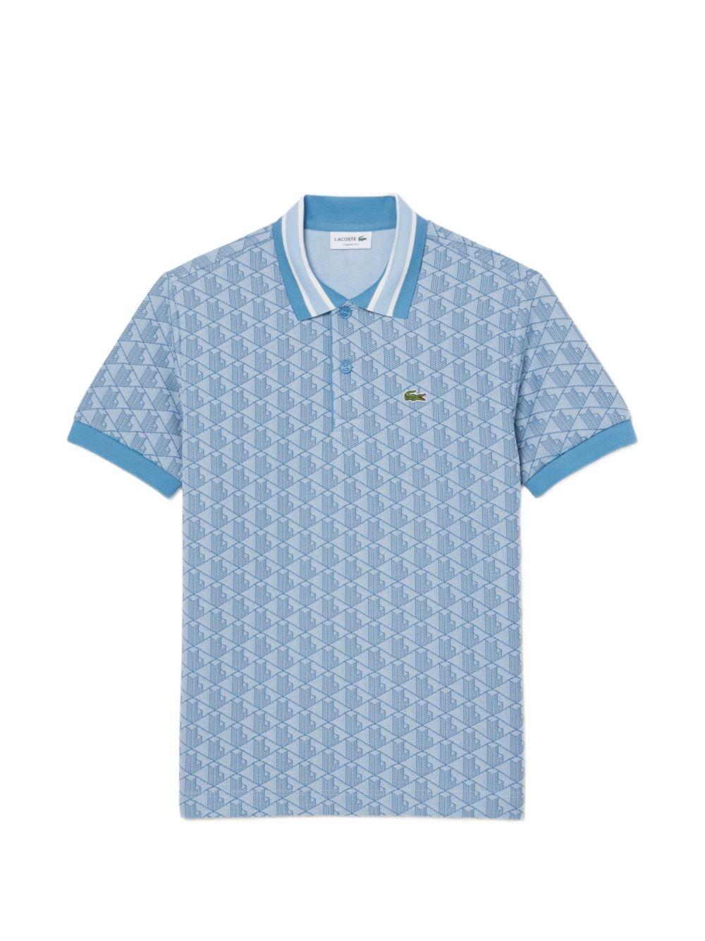 Polo sky con monogramma 
