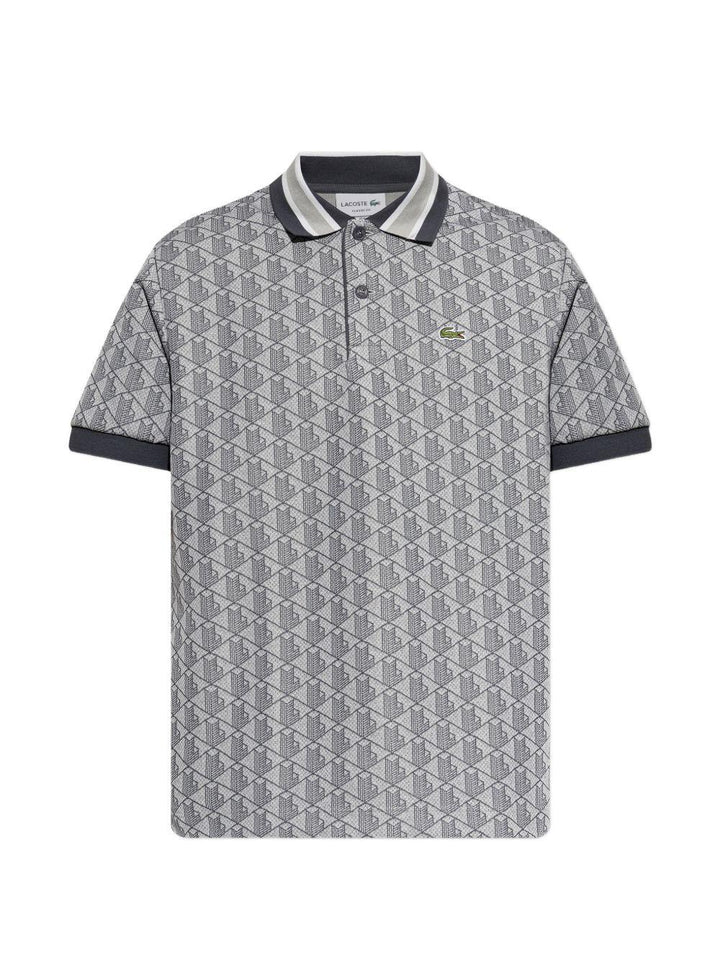 Polo grey con monogramma 
