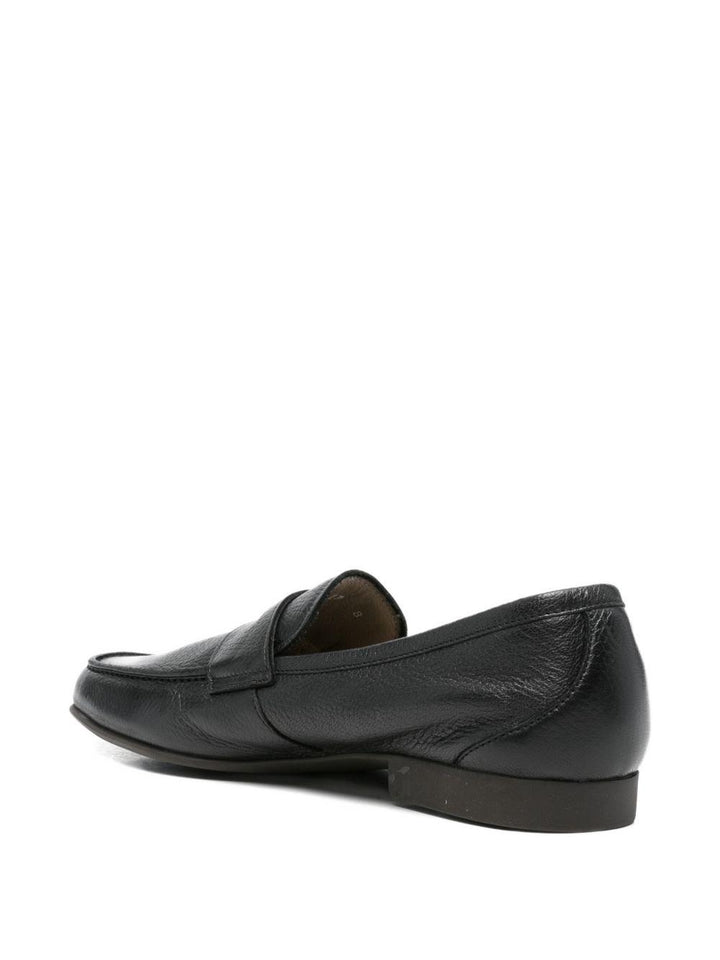 Mocassino nero in pelle 