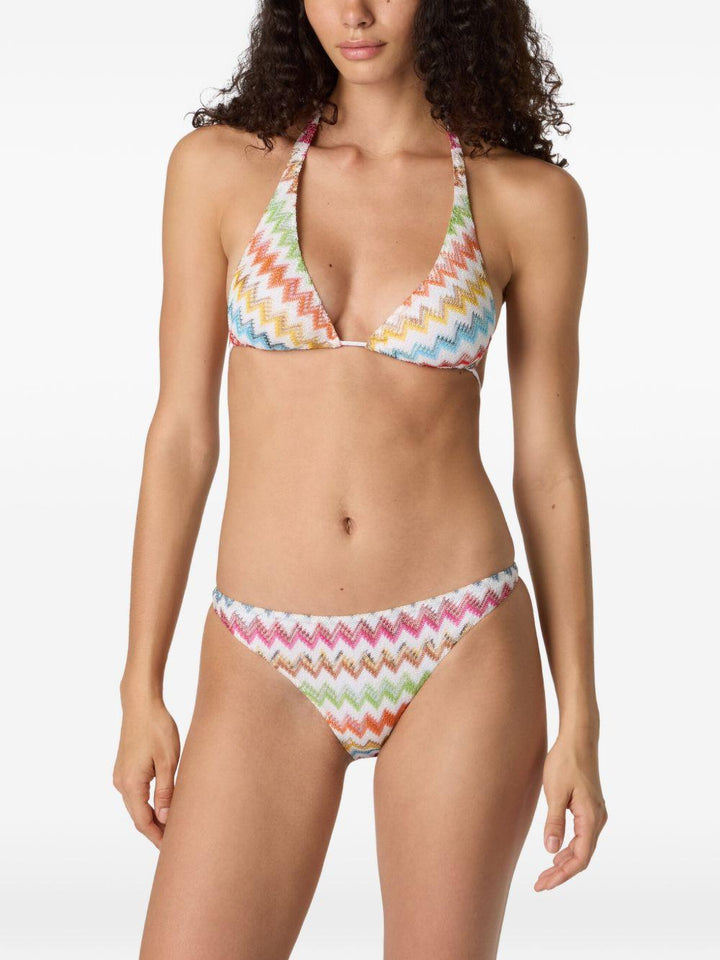 Bikini con motivo chevron 