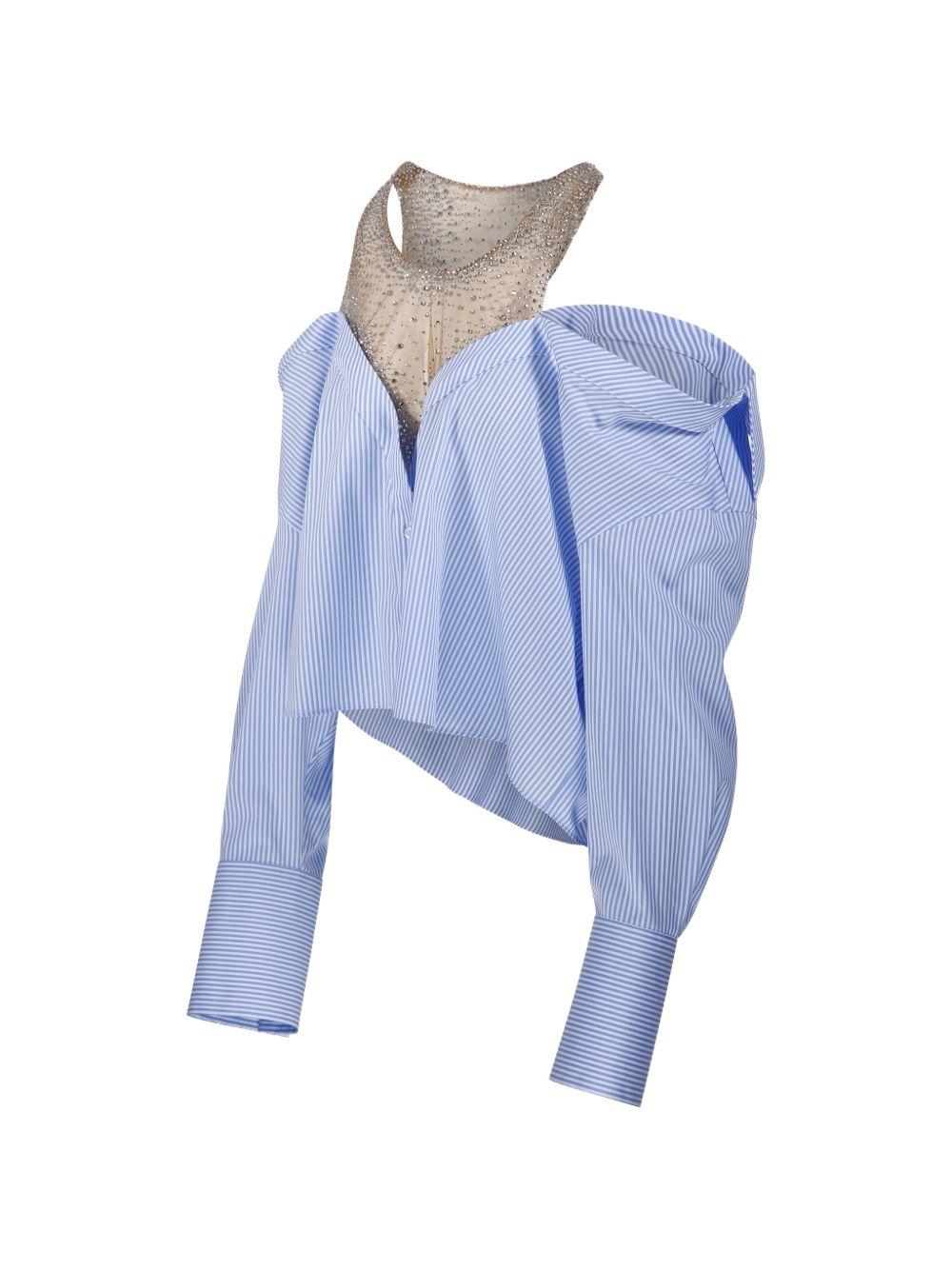 Blusa con spalle scoperte 