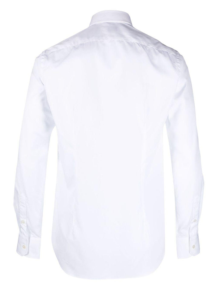 Camicia con colletto ampio bianca 