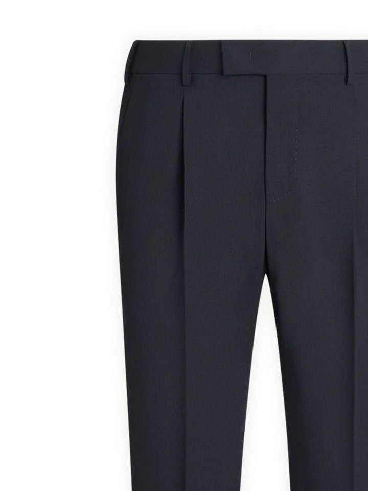 Pantaloni blu navy con pence 