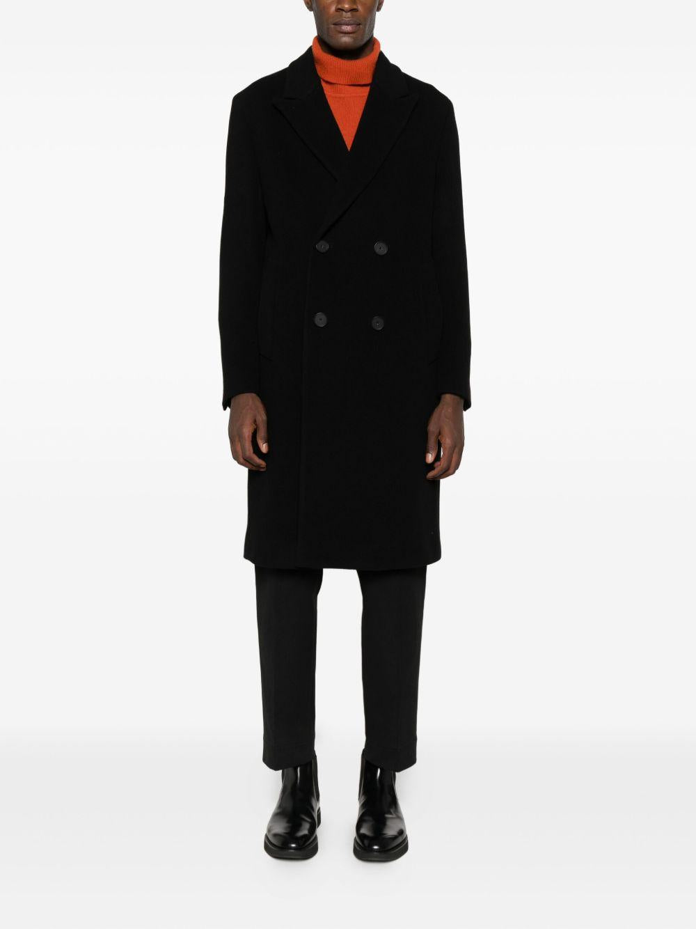 Cappotto doppiopetto nero 