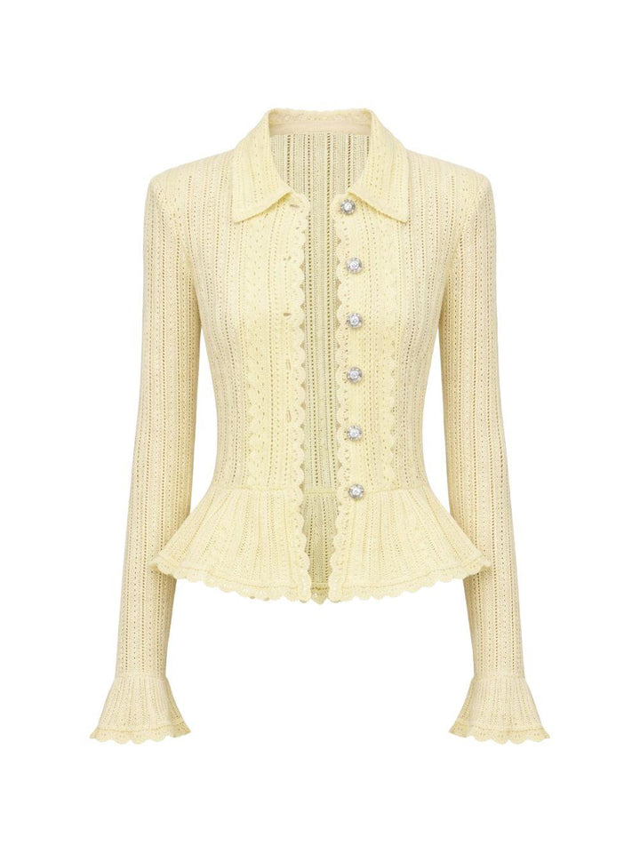 Cardigan con Ruches 
