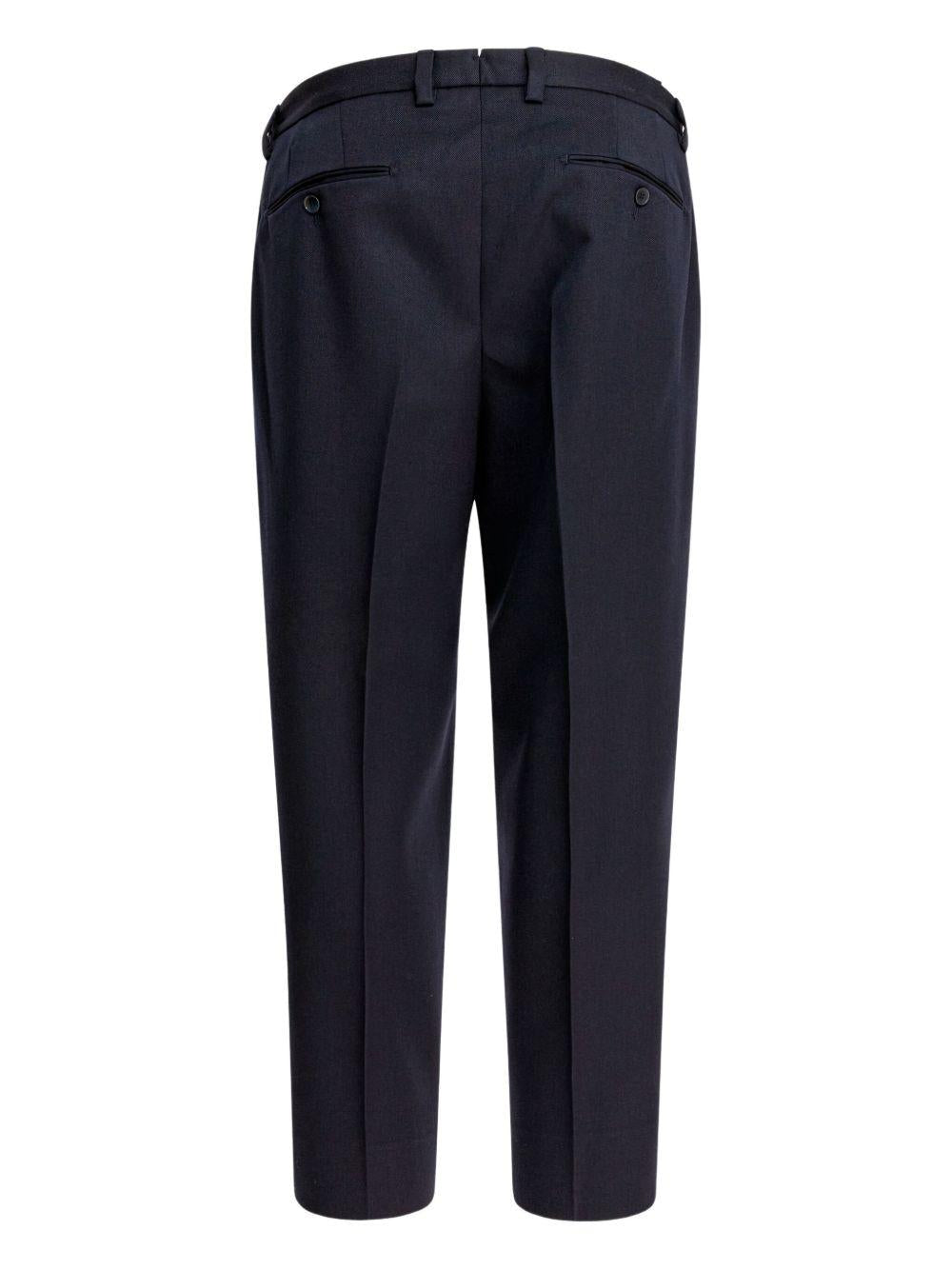 Pantaloni in lana blu 