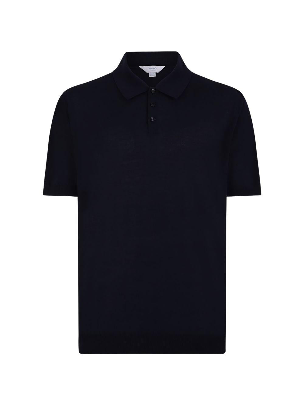 Polo a maniche corte blu 