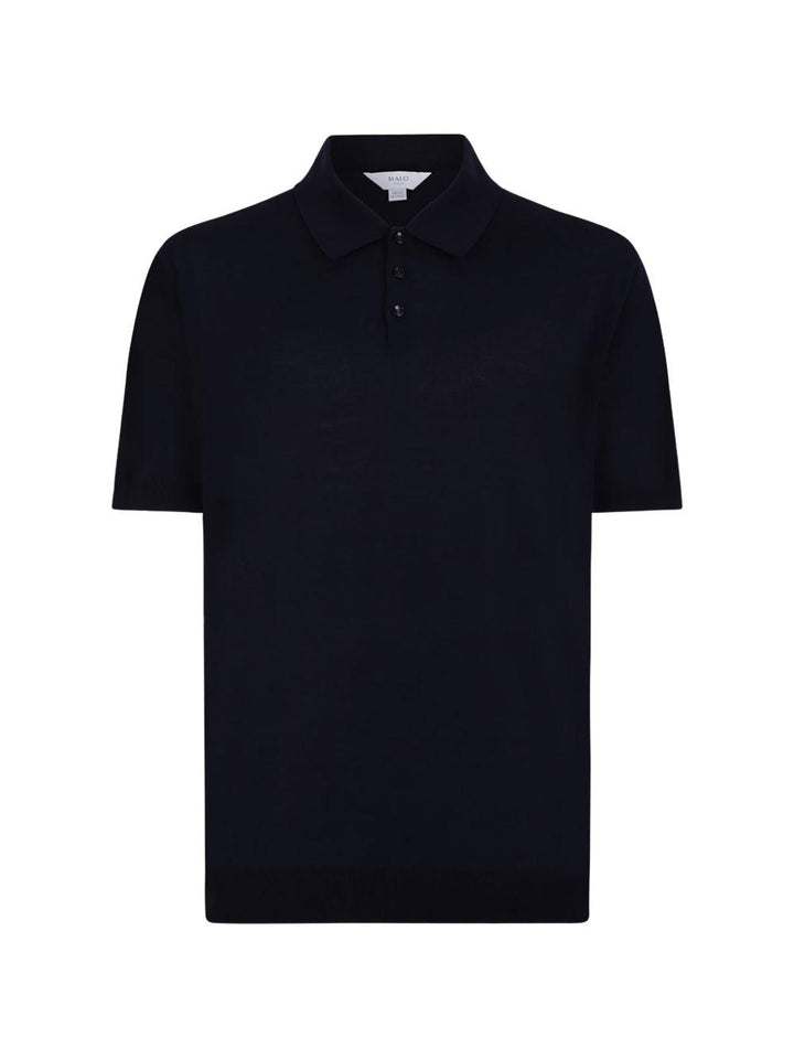 Polo a maniche corte blu 