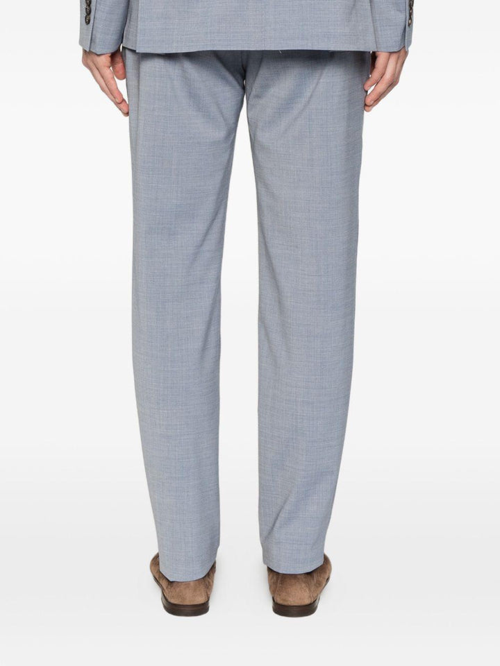 Abito monopetto blu denim 