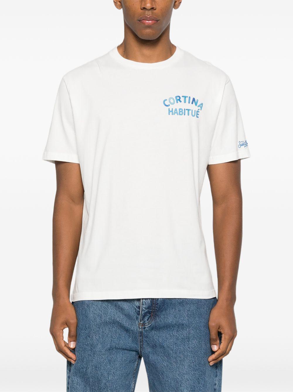 T-shirt bianca con grafica 