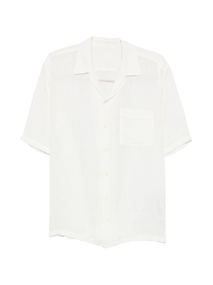 Camicia butter a maniche corte con taschino 