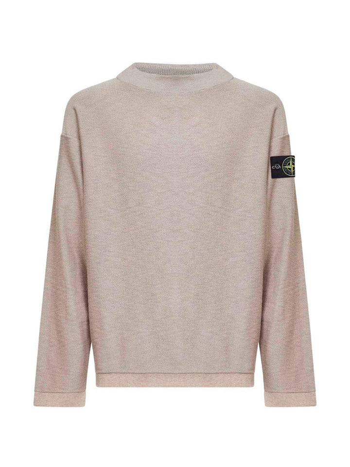 Maglione girocollo desert a coste 