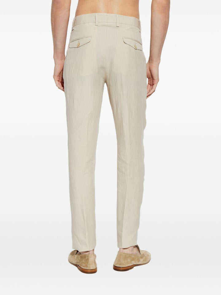 Pantaloni plissé sabbia 