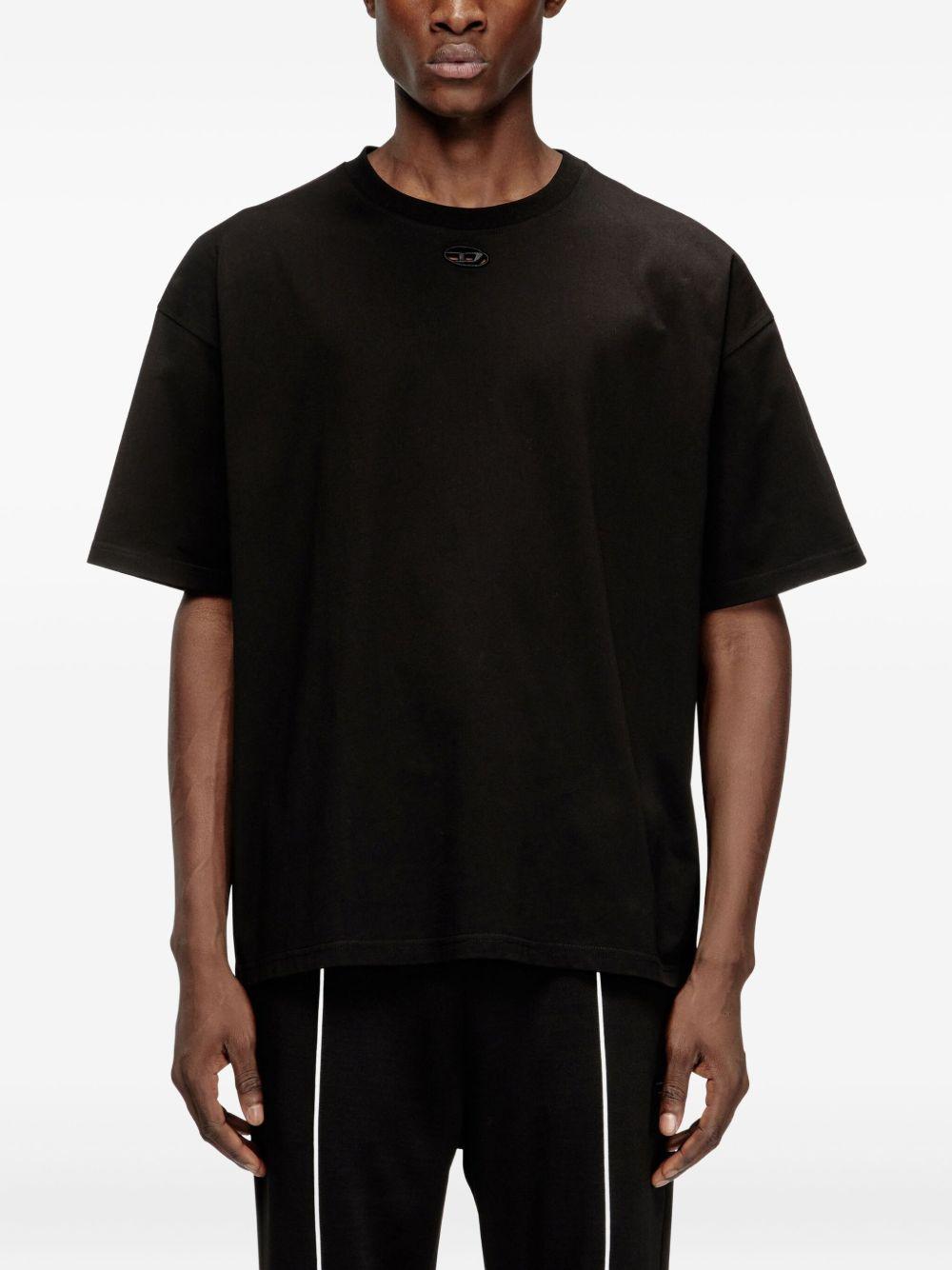 T-shirt con logo nera 