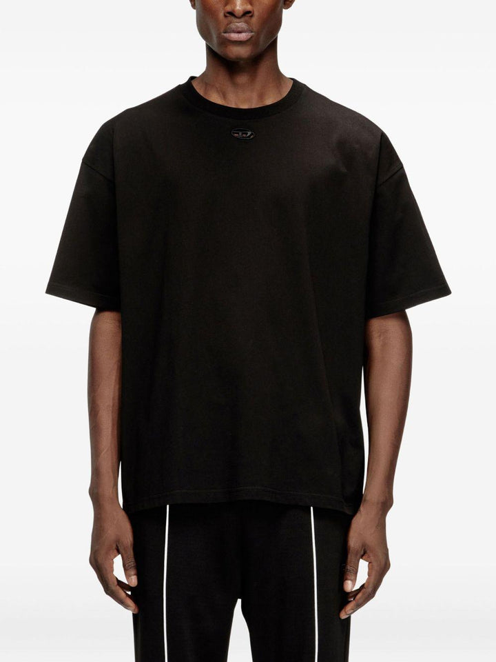 T-shirt con logo nera 