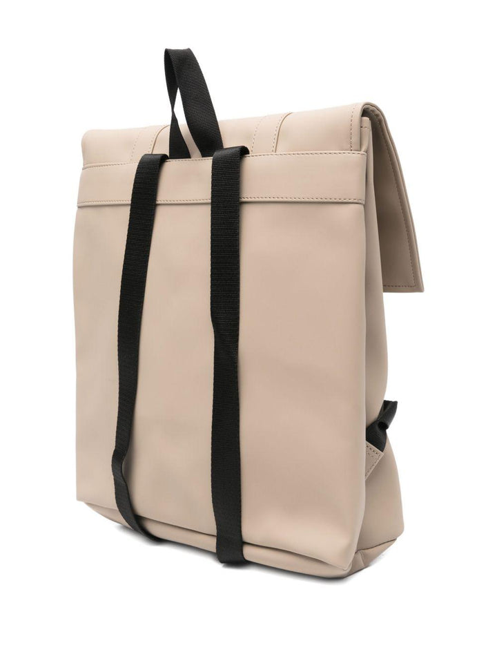 Zaino MSN beige con logo inciso 