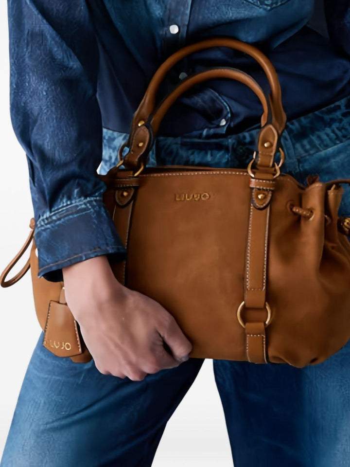 Borsa a tracolla con coulisse 