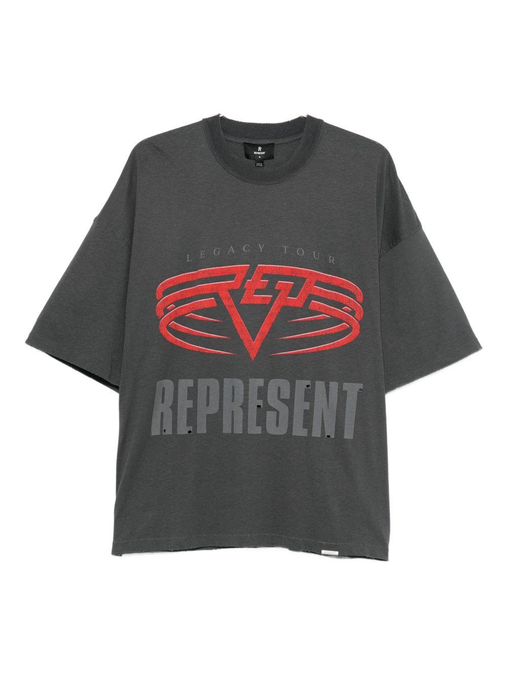 T-shirt con logo grigia 