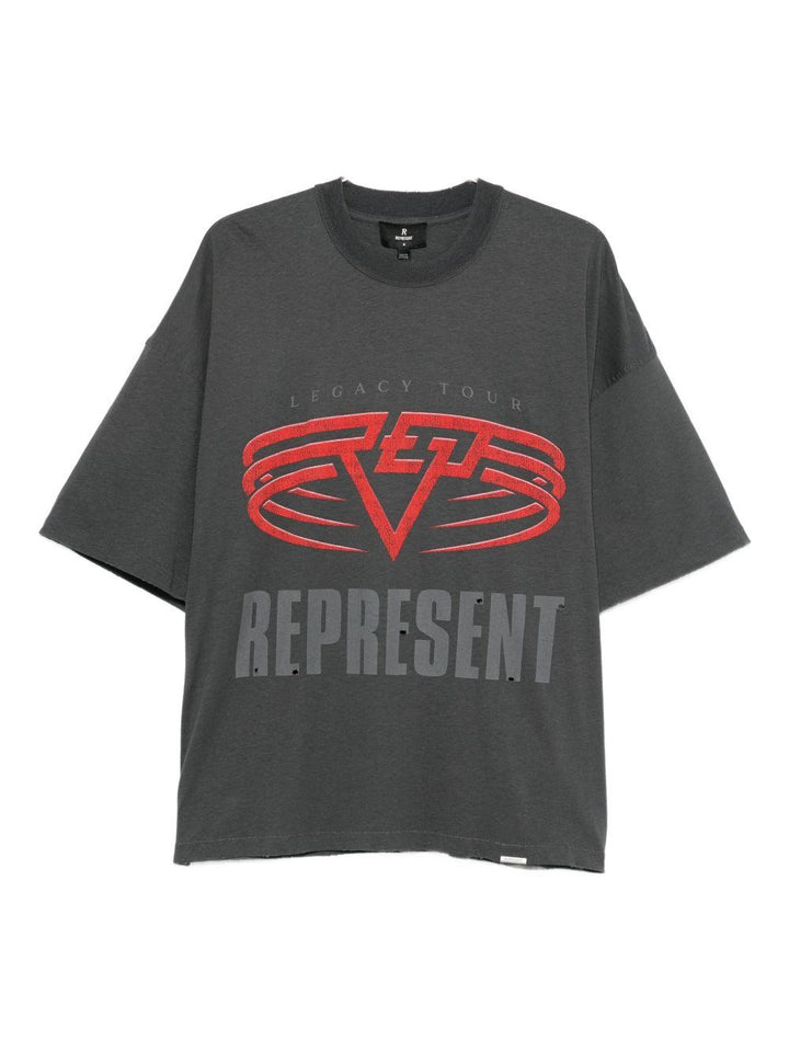 T-shirt con logo grigia 