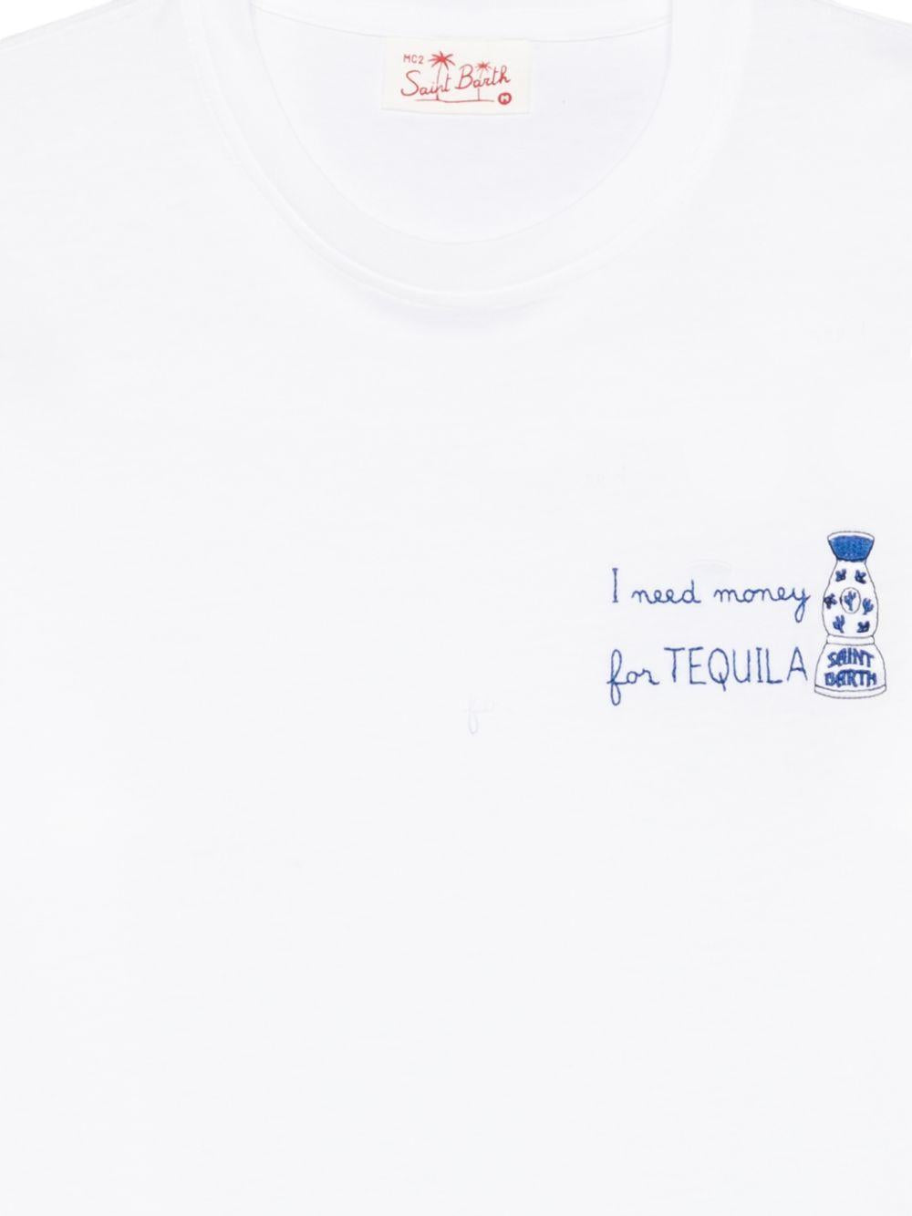 T-shirt con grafica bianca 