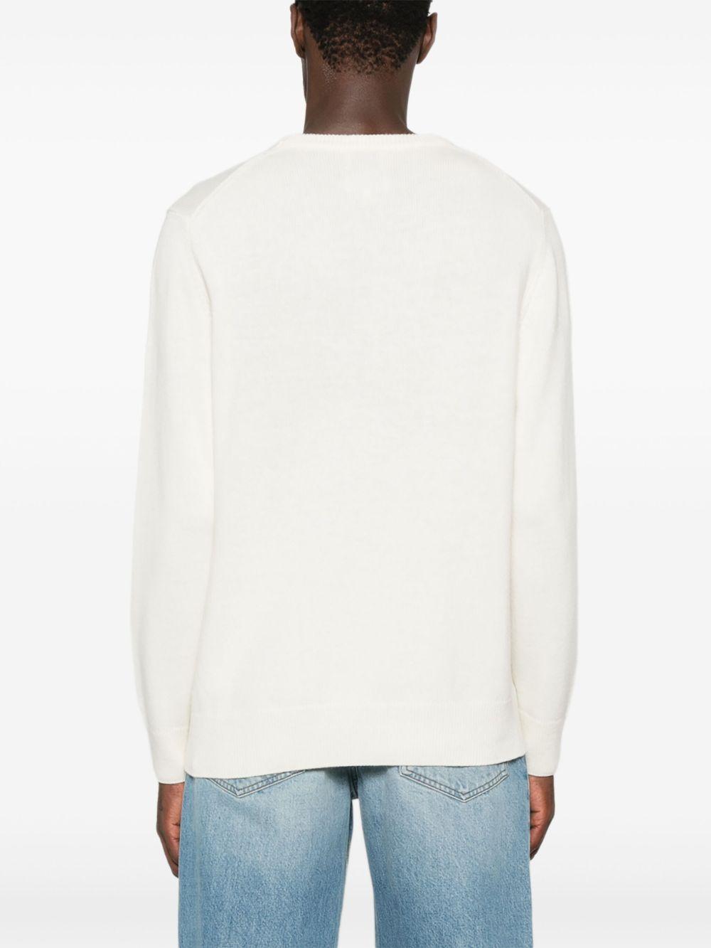 Maglione bianco girocollo 