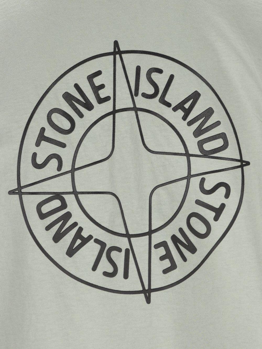 T-shirt sage con logo 