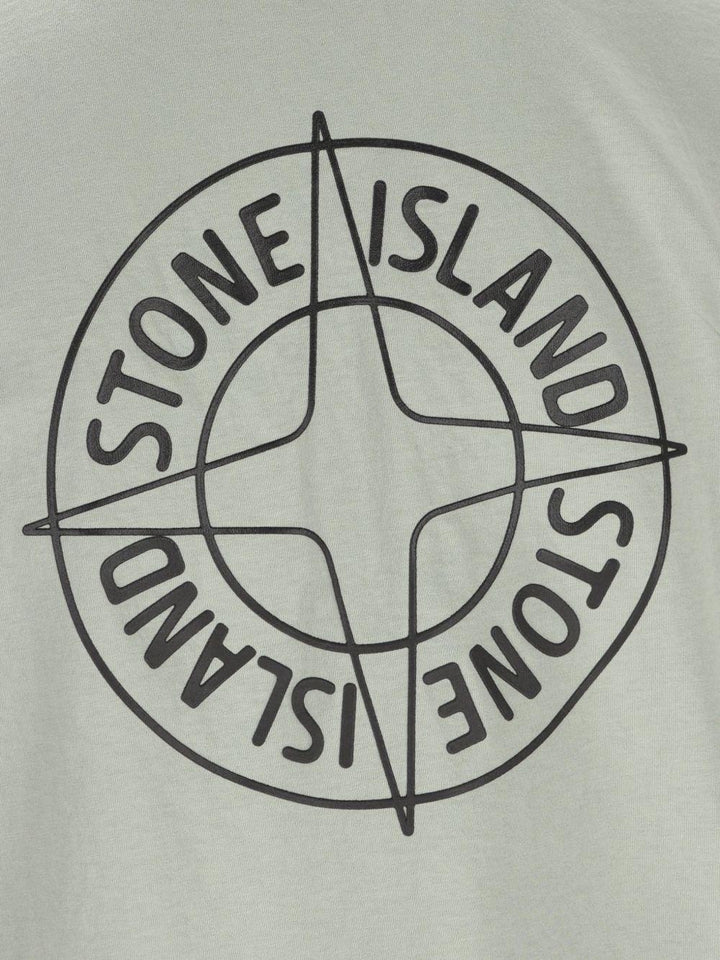 T-shirt sage con logo 