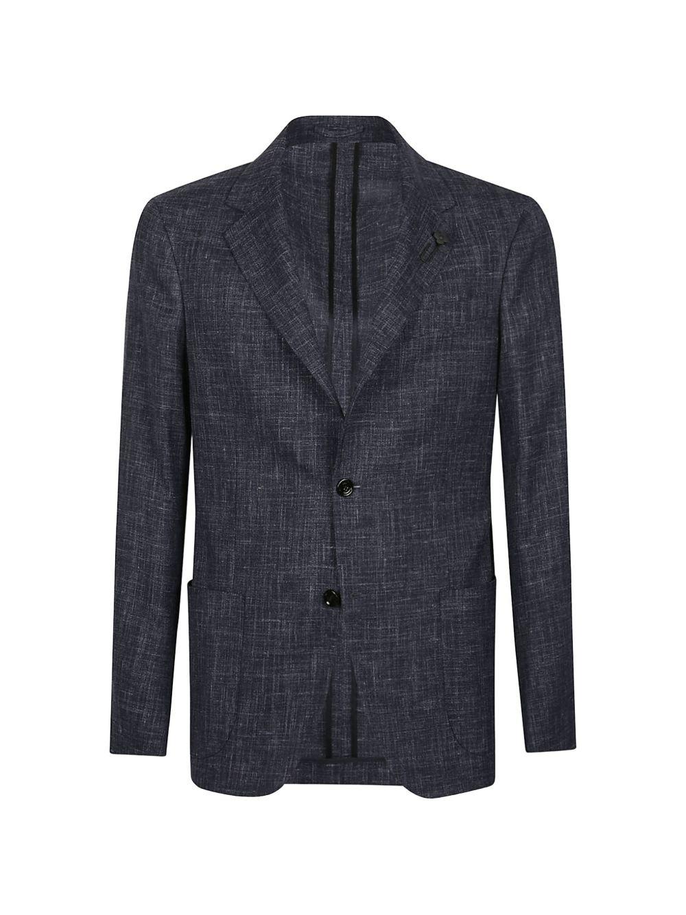 Blazer blue melange monopetto 