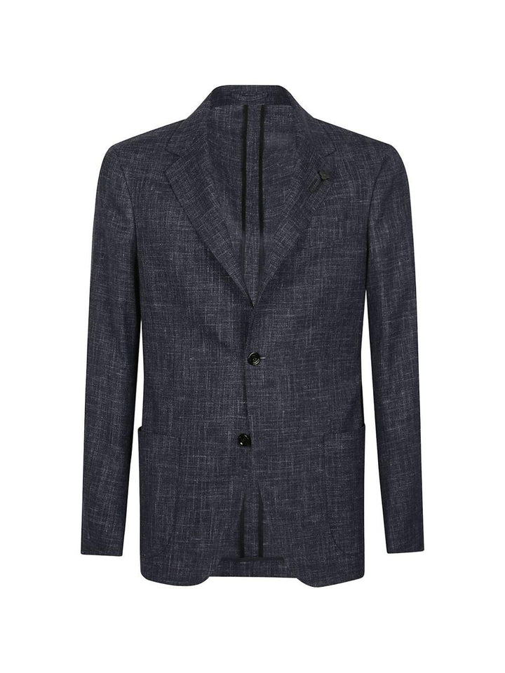 Blazer blue melange monopetto 
