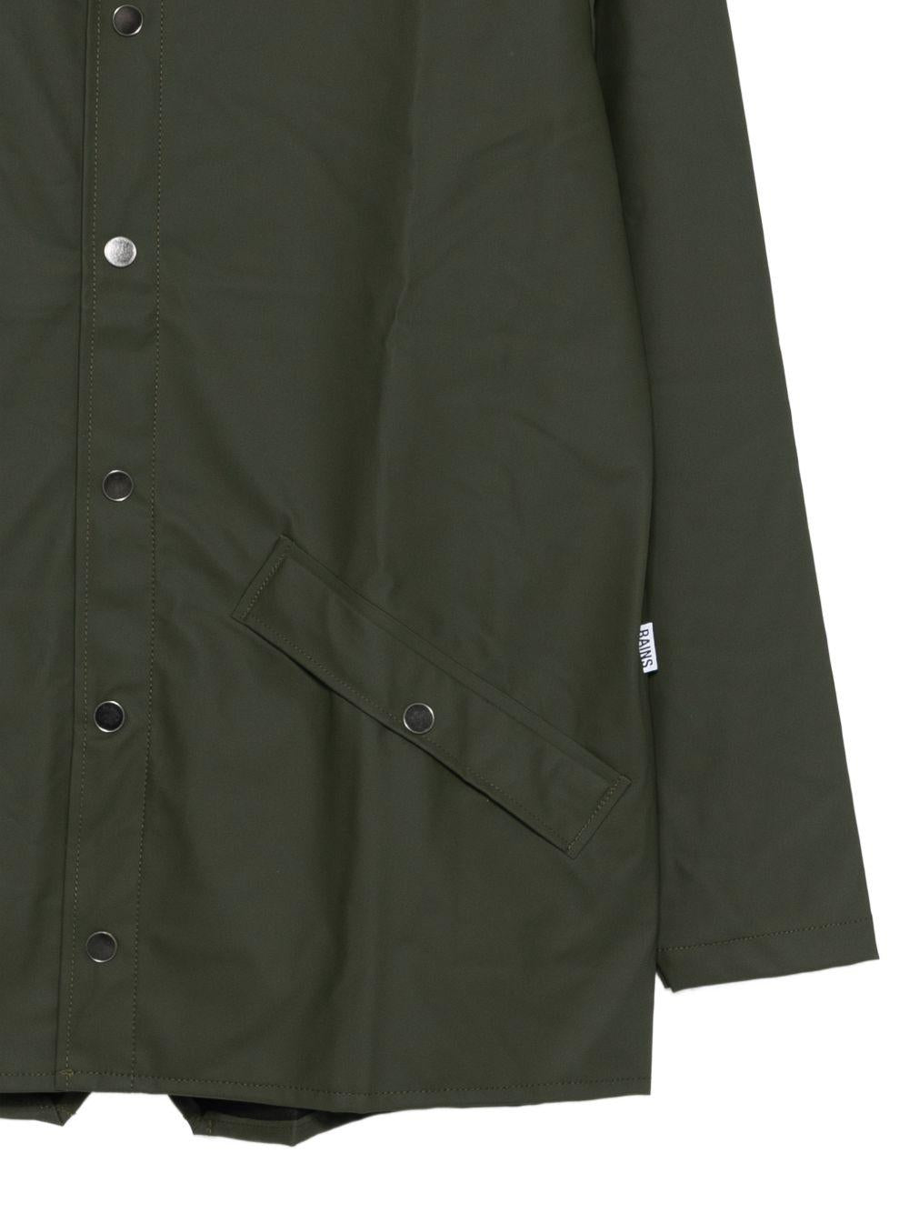 Giacca verde con cappuccio 