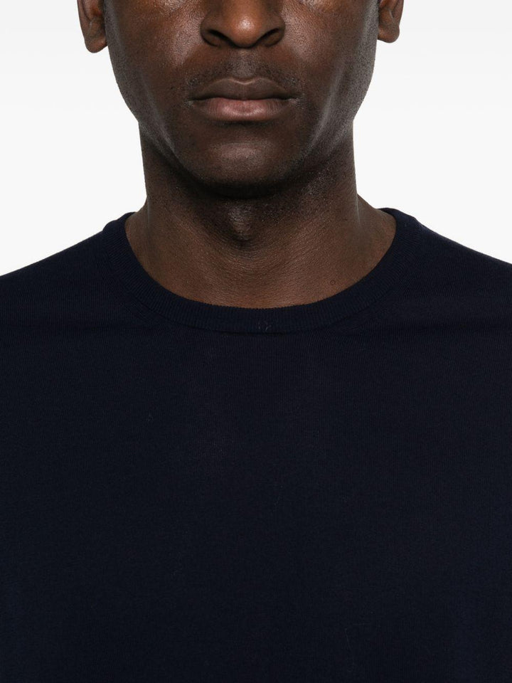 T-shirt blu girocollo 