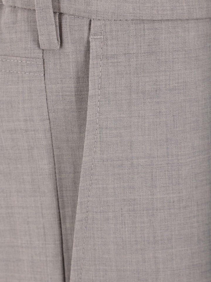 Pantaloni grigio erica affusolati con coulisse 