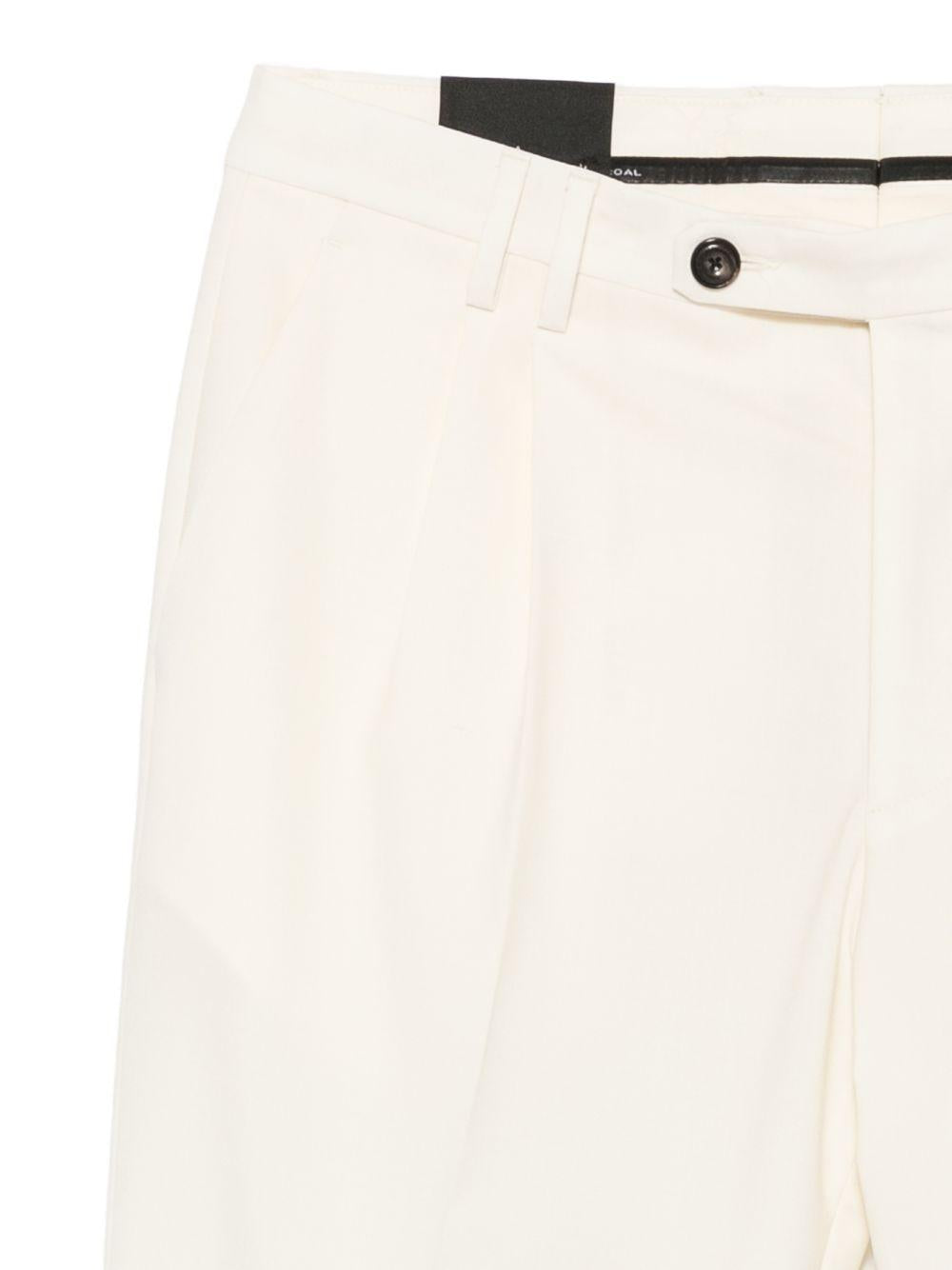 Pantaloni sartoriali panna 