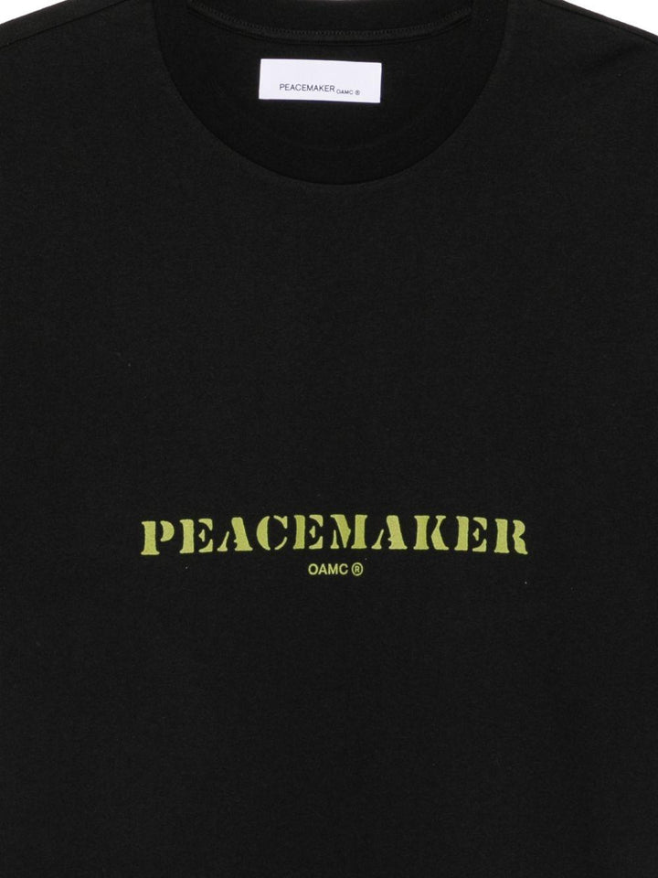 T-shirt con logo nera 