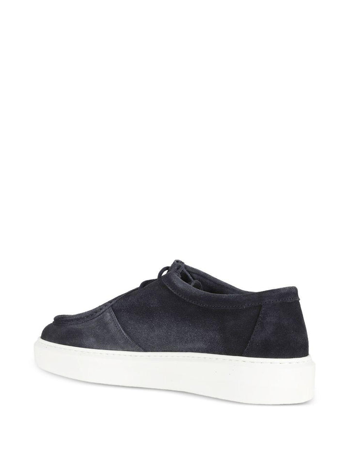 Sneakers blu notte con lacci 