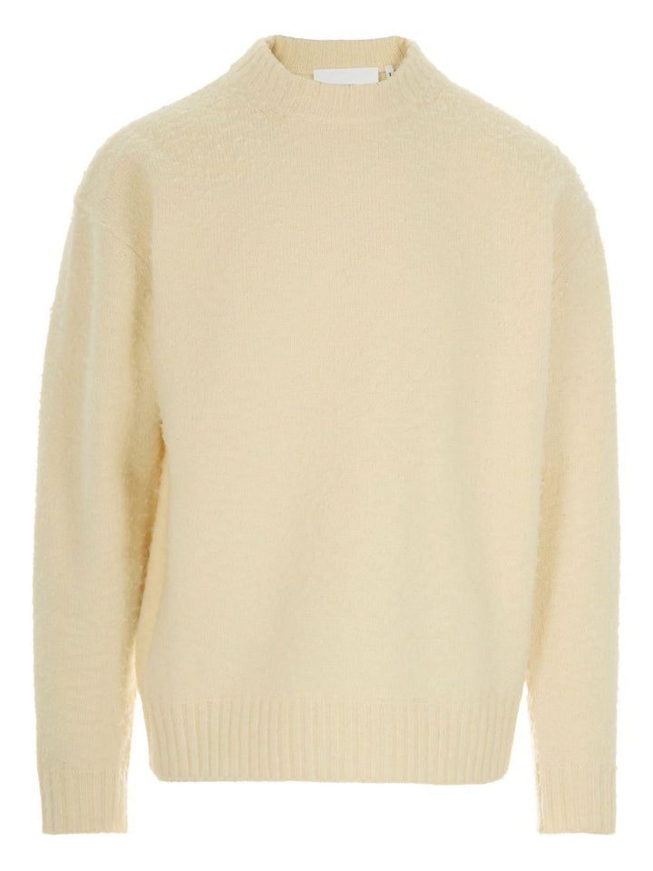 Maglione avorio girocollo Patch Beyond 